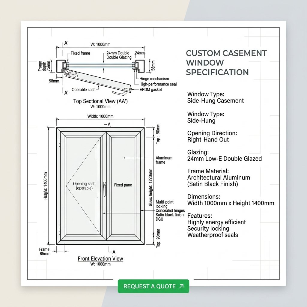 custom casement window solutions